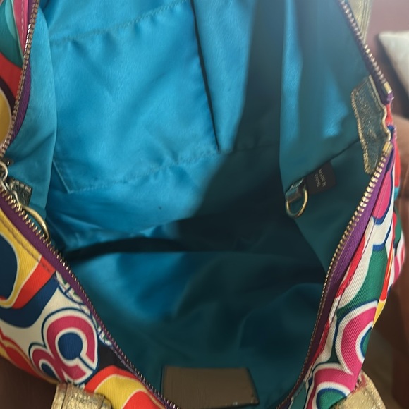 Coach Poppy Pop C Graffiti Signature Multi Poppy Glam C Tote - Picture 5 of 9